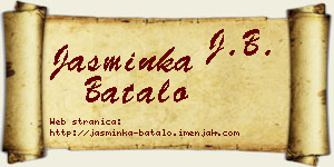 Jasminka Batalo vizit kartica